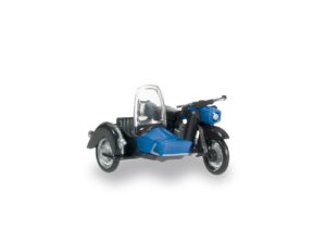 MZ 250 s postranním vozíkem modrá Herpa 053433-002