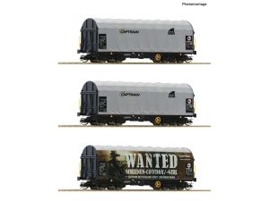 set vozů krytých plachtou Shimmns Captrain Roco 6680023