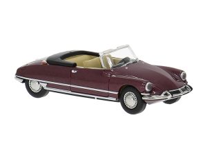 Citroen DS 19 kabriolet tmavě červený, 1963 Brekina 14237