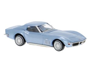Chevrolet Corvette C3 modrý, 1967 Brekina 19990