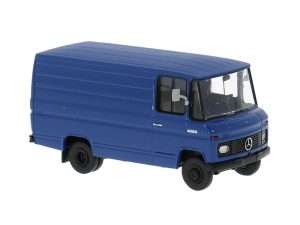 Mercedes L 406 D skříň modrý, 1967 Brekina 36849