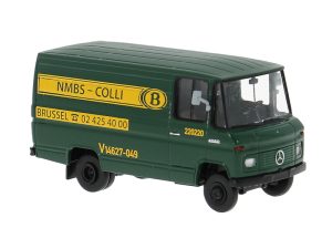 Mercedes L 406 D skříň Bahn Belgien, 1967 Brekina 36861