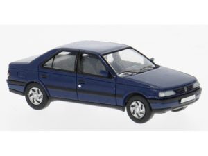 Peugeot 405 tmavě modrý, 1987 Brekina PCX870747