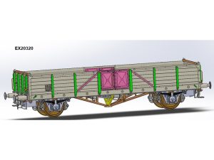 otevřený vůz Linz Ommr32 ČSD III.epocha Exact train 20320