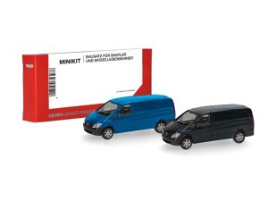 MiniKit MB Vito skříň modrý + černý Herpa 014229