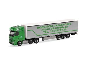 MB Actros L plachtový návěs Horeischi Transporte Herpa 320856
