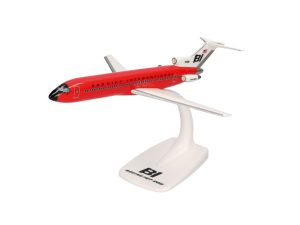 B727-200 Braniff Solid Red Herpa 614016