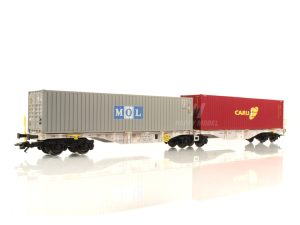 dvojitý kontejnerový vůz Sggrss 80 High-Cube AAE Märklin 47811
