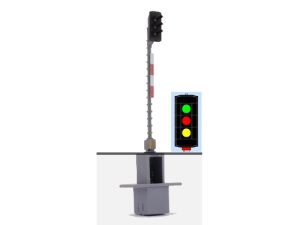 návěstidlo AŽD vjezdové ( Z,Č,Ž ) Němeček h380c