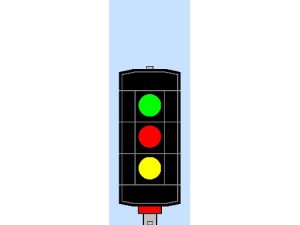 návěstidlo AŽD odjezdové ( Z,Č,Ž ) Němeček h390c