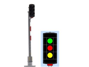 návěstidlo AŽD vjezdové ( Z,Č,Ž ) Němeček t380