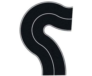 zatáčka univerzální černá 2ks Noch 60701