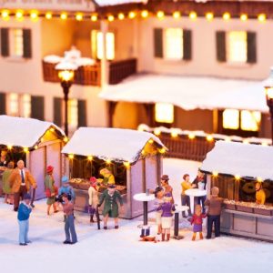 vánoční stánek a světelný řetěz Noch 65610