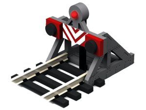 koncovka koleje osvětlená 2ks Proses PBF-G-04