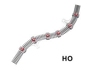 držák flexibilních kolejí H0 Proses PFT-HO-01