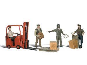 skladníci s vysokozdvižným vozíkem Woodland Scenics A2744