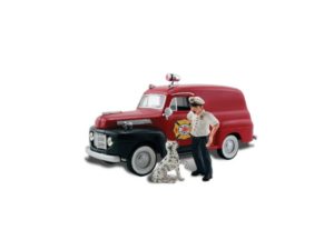 muž se psem Sparkym ve službě Woodland Scenics AS5559