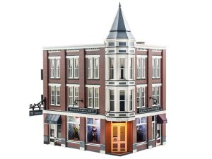 městský rohový dům s prodejnou Woodland Scenics BR5847