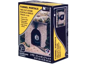 tunelový portál kamenný jednokolejný Woodland Scenics C1153