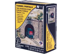 tunelový portál kamenný jednokolejný Woodland Scenics C1155