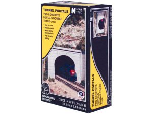 tunelový portál betonový dvojkolejný Woodland Scenics C1156