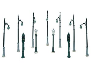 pouliční lampy 11 ks Woodland Scenics D248