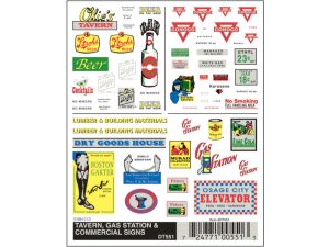 propisot reklamní cedule Woodland Scenics DT551