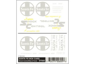 propisot na nákladní vozy Santa Fe Woodland Scenics DT605