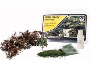 listnaté stromy středně zelené stavebnice Woodland Scenics F1664