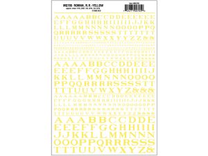 propisot písmena Roman R.R. žlutá Woodland Scenics MG705