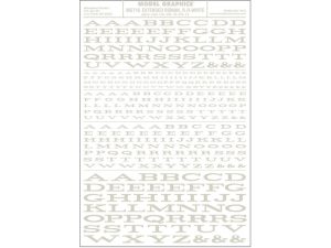 propisot písmena prodloužená Roman R.R. bílá Woodland Scenics MG716