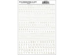 propisot písmena zkrácená Roman R.R. bílá Woodland Scenics MG719