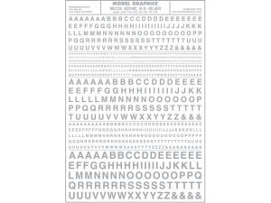 propisot písmena Gothic R.R. stříbrná Woodland Scenics MG725