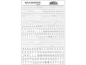 propisot písmena USA Gothic stříbrná Woodland Scenics MG743