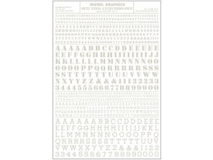 propisot písmena Stencil & Block Roman bílá Woodland Scenics MG752