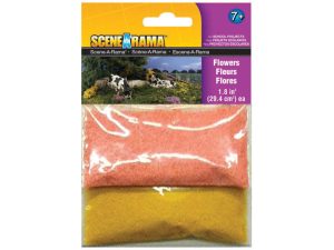 jemný posyp růžové a žluté květy Woodland Scenics SP4188