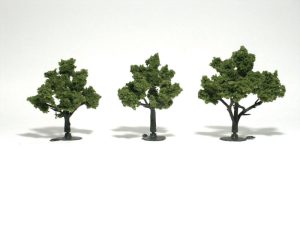 listnaté stromy střední světle zelené 3 ks Woodland Scenics TR1506