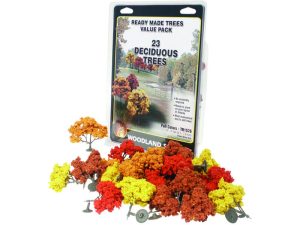 listnaté stromy podzimní 23 ks Woodland Scenics TR1576