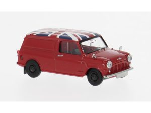 Austin Mini Countryman Union Jack červený, 1960 Brekina 15365