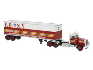 Peterbilt 359 chladírenský návěs FDNY, 1973 Brekina 85722