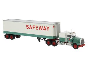 Kenworth W 900 skříňový návěs Safeway, 1977 Brekina 86259