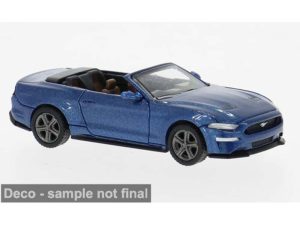 Ford Mustang VI kabriolet tmavě modrý 2020 Brekina PCX870564