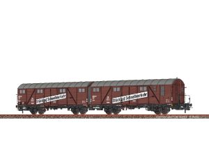 dvojice zavřených vozů Gllmehs 52 DB Brawa 51300