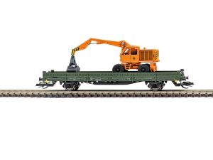 plošinový vůz Ks s bagrem T-174 Busch 31516