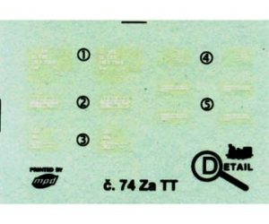 obtisk Gags/Za ČSD Detail 3074