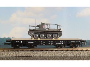 plošinový vůz SSys DRG + Pz-38F velitelský tank limitovaná edice EMIB 2363