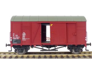 zavřený vůz Oppeln s plošinou pro brzdaře a plechovou střechou ČSD Exact train 20791