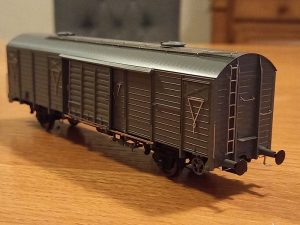 set zavřených vozů Gbgs/Zts hnědých ČSD Exact train 23040