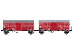 set zavřených vozů Bremen s plechovou střechou PKP Exact train 23715