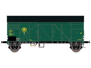 zavřený vůz Bremen zelený NMBS Exact train 23756
